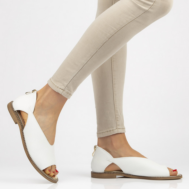 Leather sandals Filippo 178 white