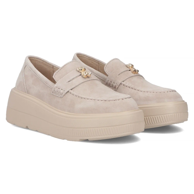 Leather shoes Filippo DP6844/25 BE beige