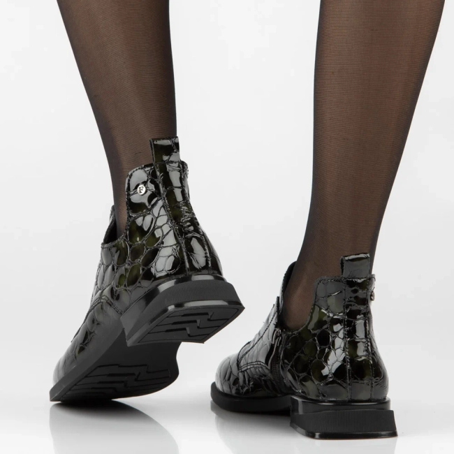 Leather ankle boots Filippo DBT7974/26 GE green