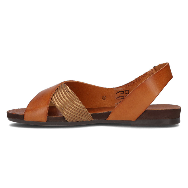 Leather sandals Filippo 40141 brown-copper