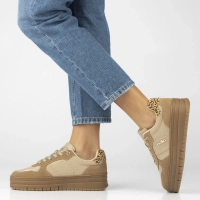 Leather sneakers Filippo DP7102/25 BE beige