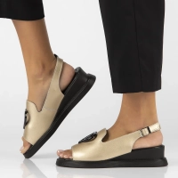 Leather sandals Filippo DS6069/25 GO gold