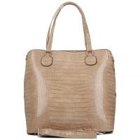 Khaki shopper bag carry-all