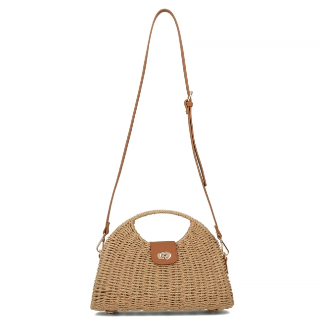 Brown woven bag bohonest