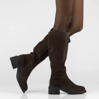 Leather heeled boots Filippo DKZ8215/26 BR brown