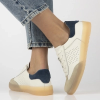 Leather sneakers Filippo DP6745/25 BE NV white beige