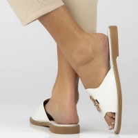 Klapki Filippo DK6908/25 WH białe