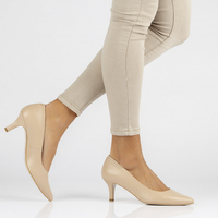 Leather pumps Bravo Moda 1759 beige