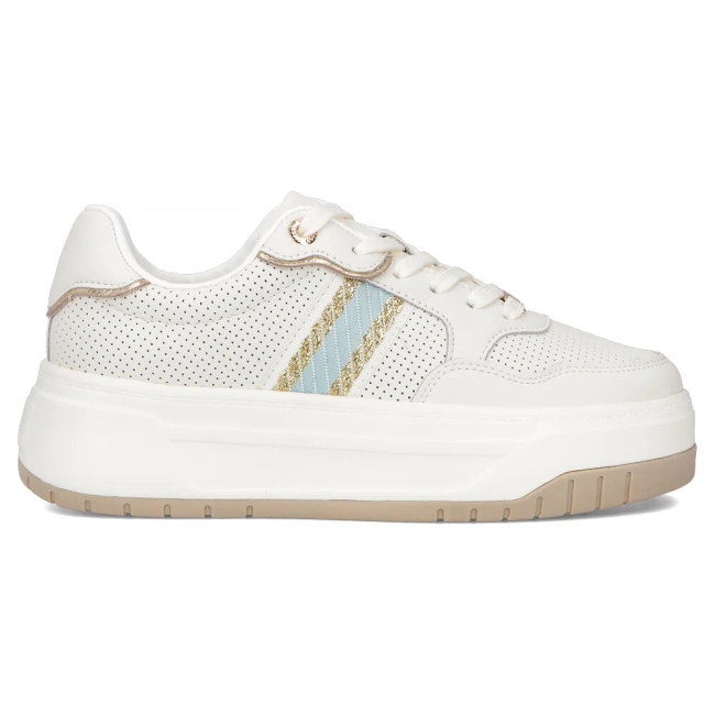 Leather sneakers Filippo DP6725/25 WH BL white