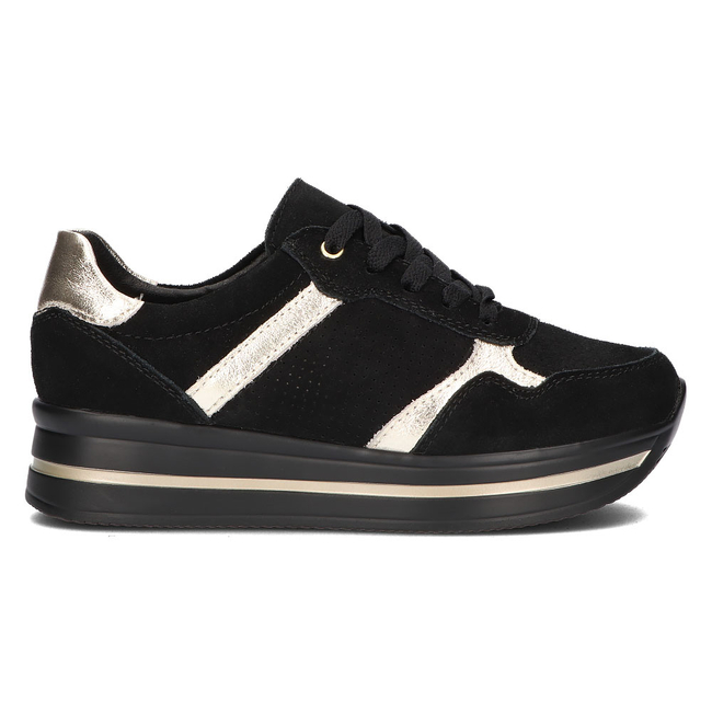 Leather sneakers Filippo DP2004/21 BK black