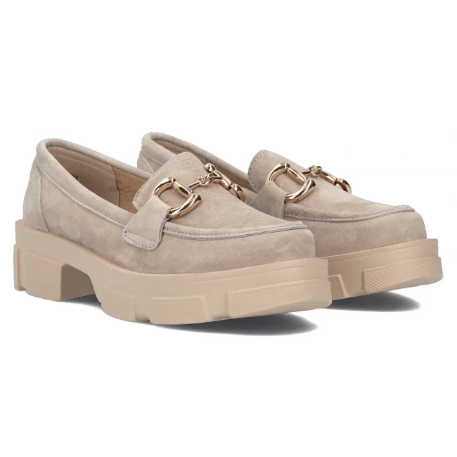 Leather shoes Filippo DP6100/24 TP taupe