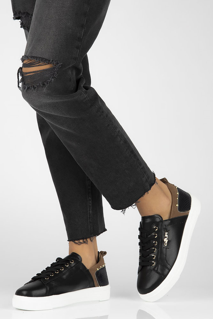 Skórzane półbuty Filippo DP4688/23 BK czarne