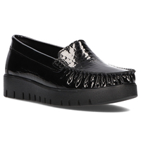 Leather shoes Filippo DP3024/21 BK CR black