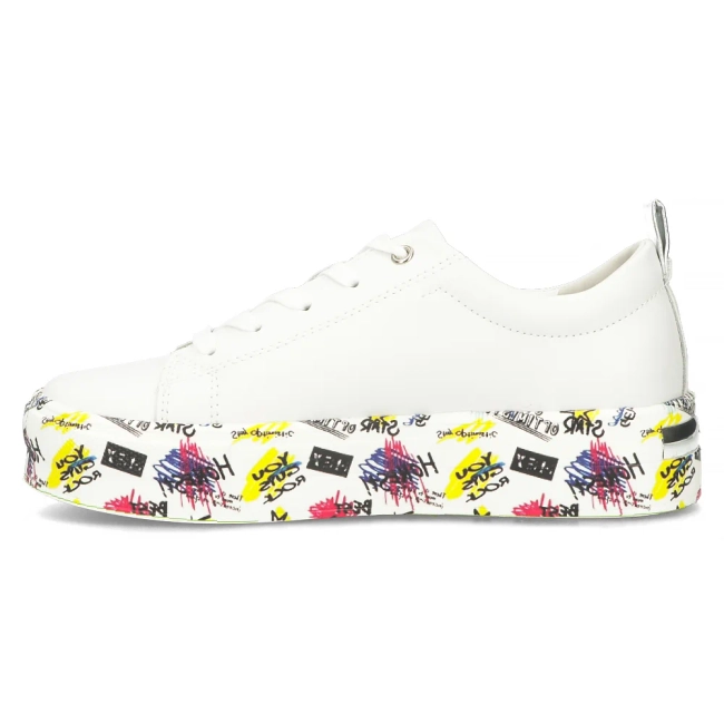 Leather shoes Filippo DP6048/24 WH MLT multicolor