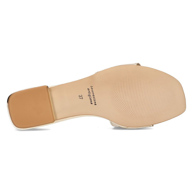 Leather flip-flops Filippo 119 gold