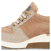 Półbuty Filippo 020 Beż A1/Złoty T1