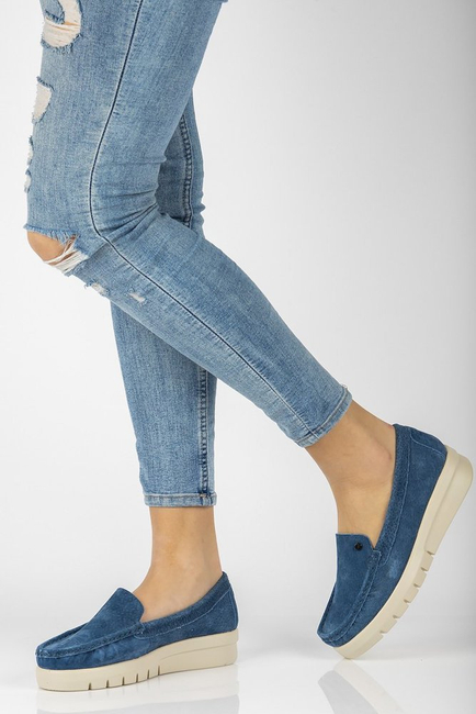 Leather loafers Filippo DP2031/21 BL blue