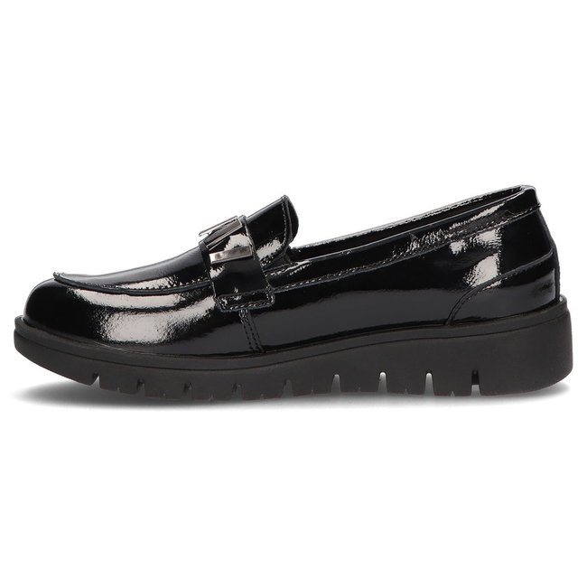 Skórzane półbuty Filippo DP3204/21 BK czarne