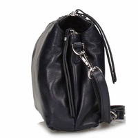 Handbag Toscanio Leather Messenger Bag A89 black