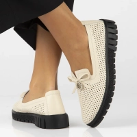 Leather shoes FilippoDP6057/24 BE beige