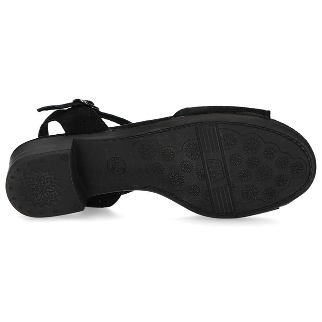 Sandały Jana 8-28253-24 019 Black Suede
