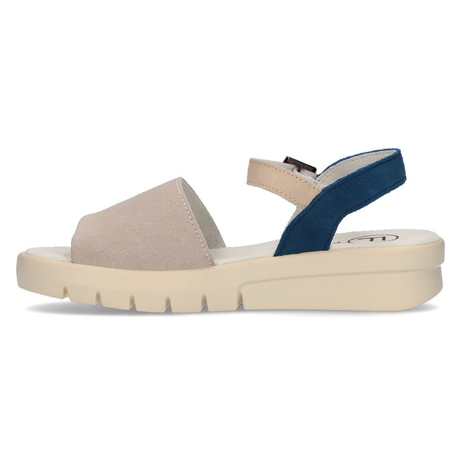 Leather sandals Filippo DS2021/21 GR gray