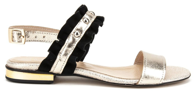 Sandals Filippo 500 Black/Gold