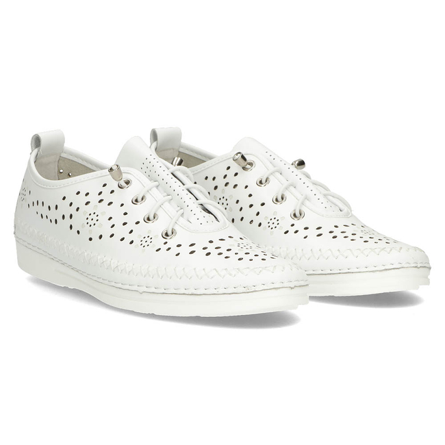 Leather shoes Filippo DP2135/22 WH white