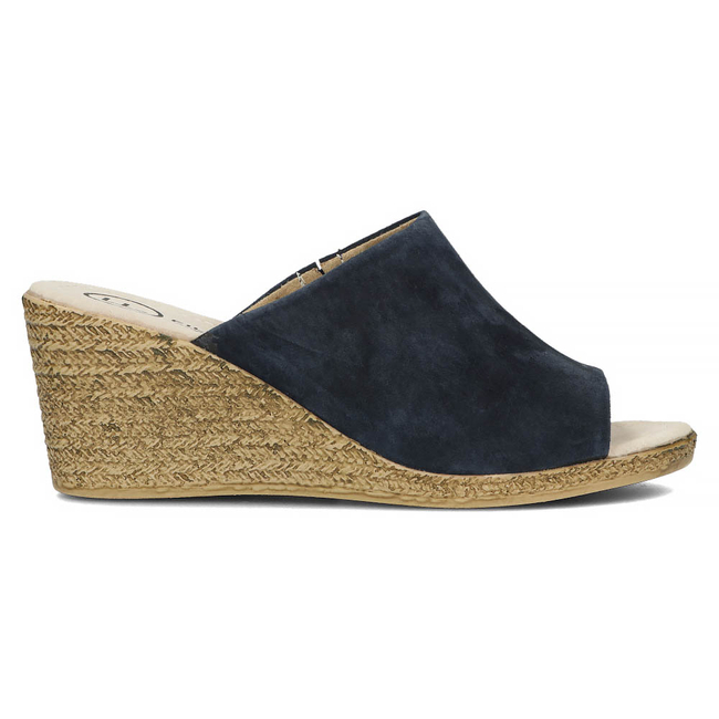 Leather flip-flops Filippo DK2143/21 NV navy blue