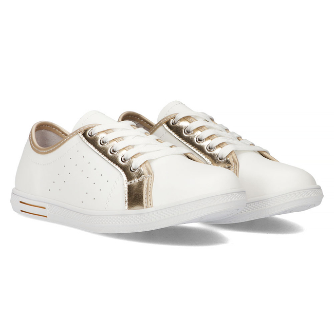 Leather shoes Filippo DP3508/23 WH GO white