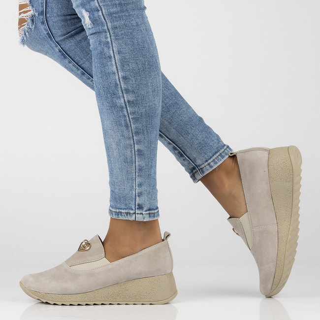 Leather shoes Filippo DP6786/25 TP beige