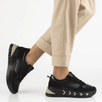 Skórzane sneakersy Filippo DP7176/25 BK czarne