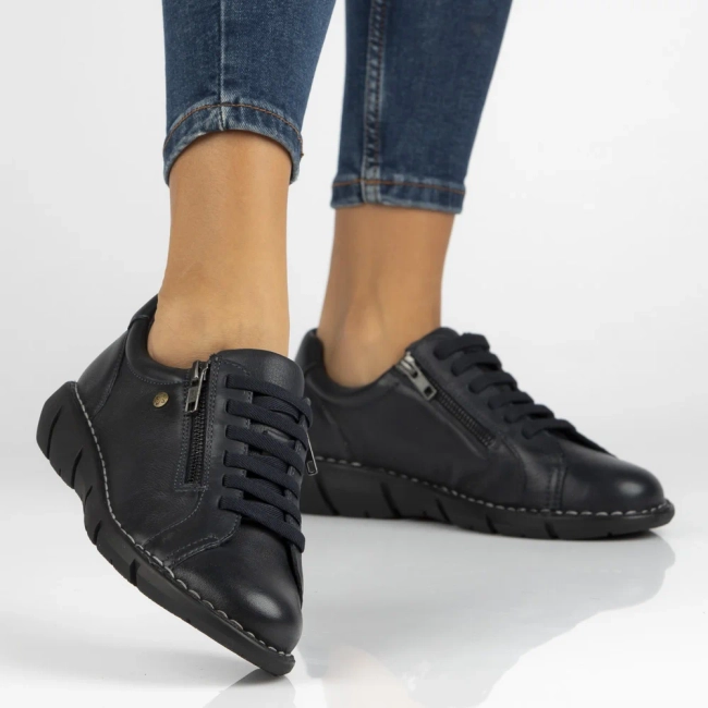 Leather shoes Maciejka P7238-17/00-1 navy