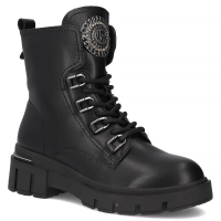 Leather ankle boots Filippo DBT6521/25 BK black