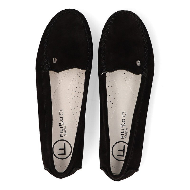 Leather loafers Filippo DP2037/21 BK black