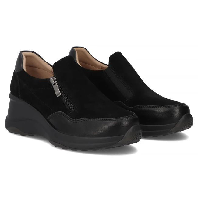 Leather shoes Filippo DP6473/25 BK black