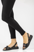 Wedge sandals Filippo DS2352/21 BK black