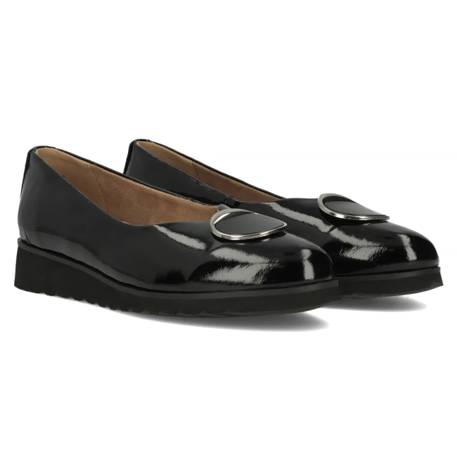 Leather shoes Filippo DP6095/24 BK L black