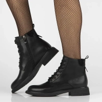 Leather ankle boots Filippo DBT6574/24 BK black