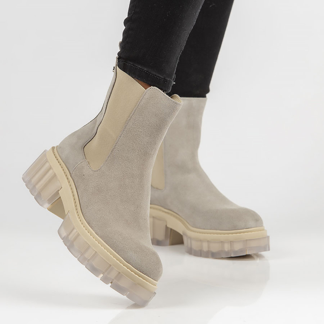 Suede ankle boots Filippo 30328 grey