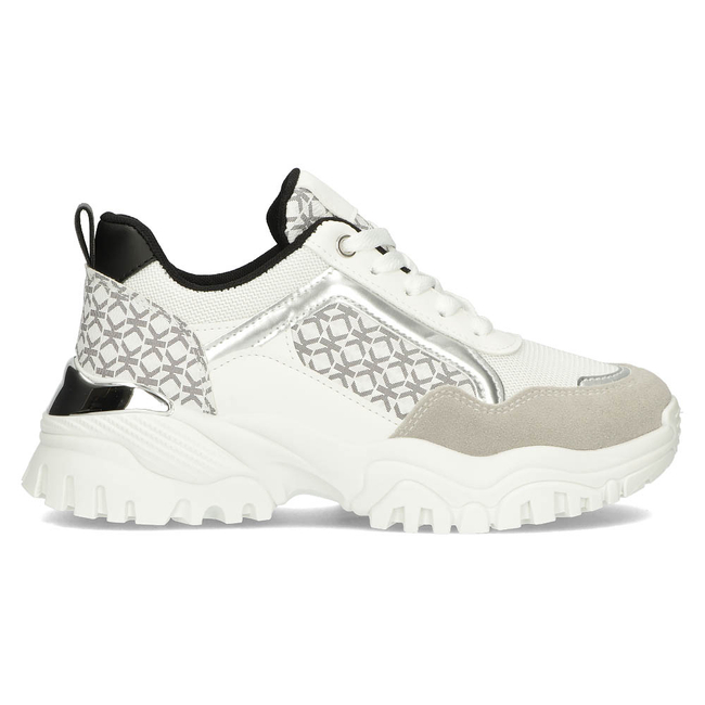 Sneakersy Filippo BB116 biało-czarne