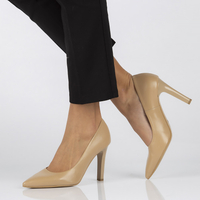 Leather Pumps Bioeco by Arka 6140-2170 beige