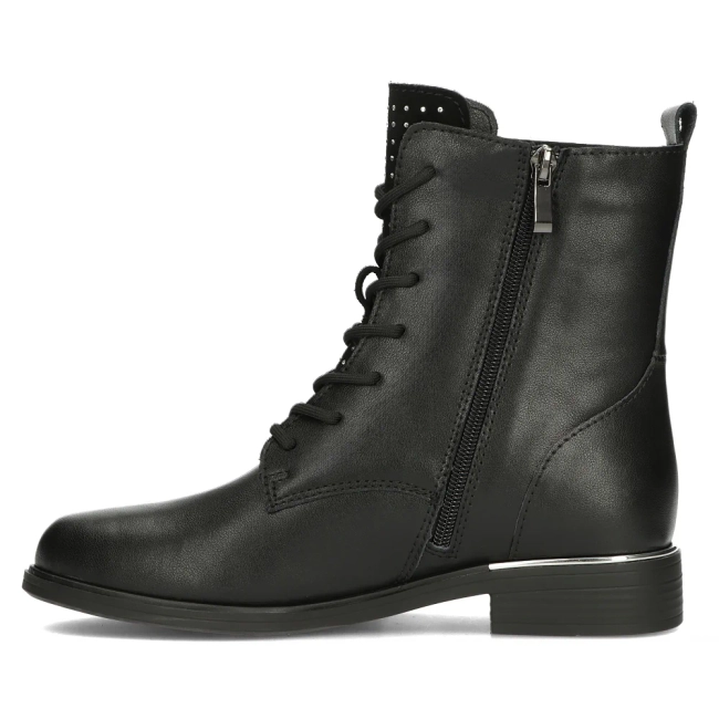 Leather ankle boots Filippo DBT4747/24 BK D black