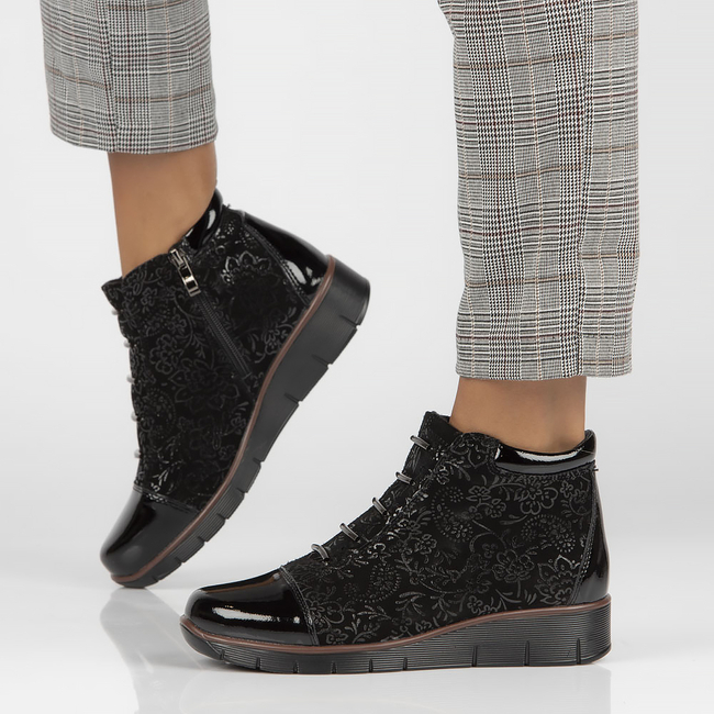 Leather ankle boots Filippo DBT3179/22 BK black