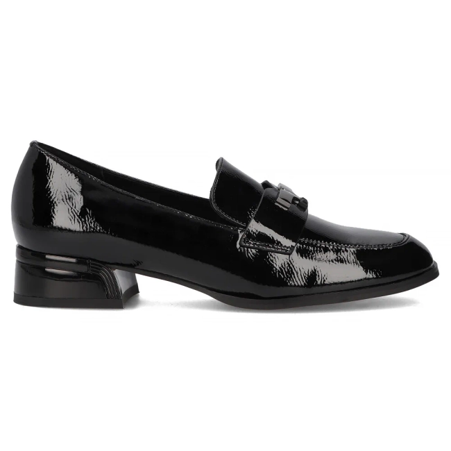 Skórzane lordsy Filippo DP6956/25 BK czarne