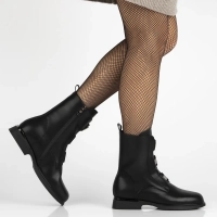 Leather ankle boots Filippo DBT7237/25 BK black