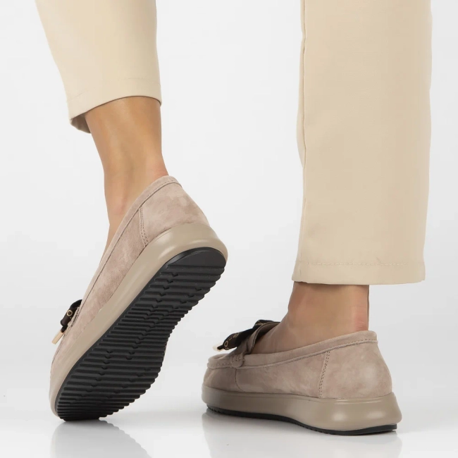 Leather loafers Filippo DP6457/26 BE beige