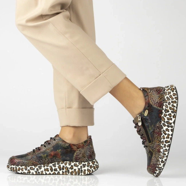 Skórzane sneakersy Laura Vita nikito 62 czarne