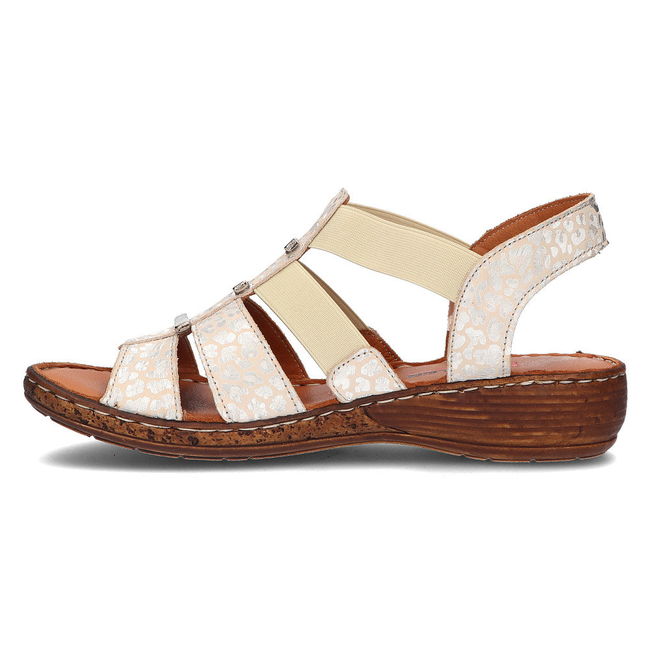 Leather sandals Artiker 46C2374 beige