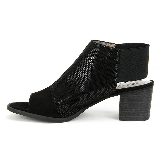 Sandals Nessi 80706 Black Lizaro + Black